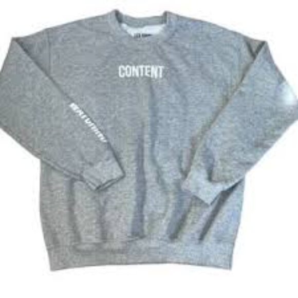Liza Koshy Sweatshirt XL Gray with white graphic letters-I am Watching Content - Picture 2 of 5